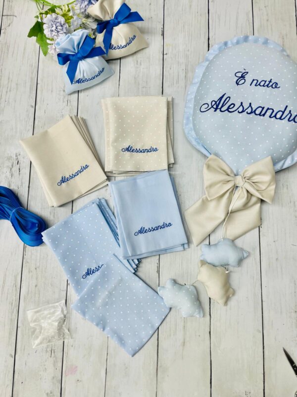 Bomboniera sacchetto portaconfetti con nome, sacchetto cadeaux personalizzato, ideale per Battesimo/Laurea/Cresima/Nascita/Matrimonio - immagine 4